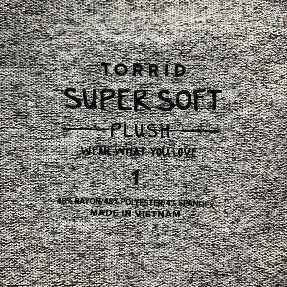 Torrid Gray Heather Super Soft Plush Cowl Neck Tunic Sweater 1X - Picture 4 of 7